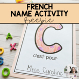 FREEBIE: French Name Activity (Kindergarten Back to School)