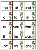 Free Sight Words Memory Game