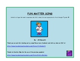FREEBIE:  Fun Matter Song:  Science Songs