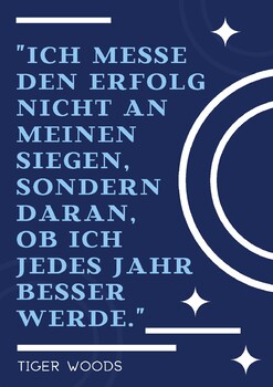 Preview of FREEBIE! German Motivational Poster, Deutsch lernen Motivation, kostenlos