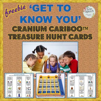 Preview of FREEBIE! Get To Know You Cranium Cariboo™ Cards