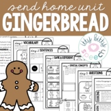 FREEBIE Gingerbread Send Home Unit