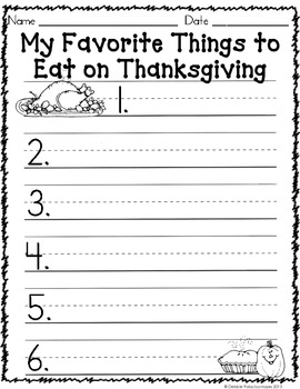 Thanksgiving Writing Templates Giving Thanks FREEBIE TpT