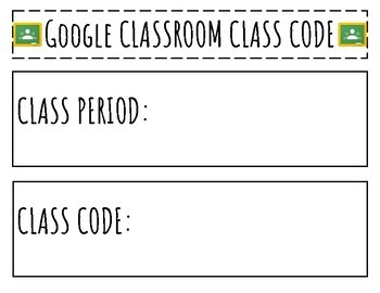 Freebie Google Apps For Education Google Classroom Google Drive Login Cards