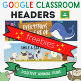 FREEBIE - Google Classroom Headers/Banners Virtual Learnin