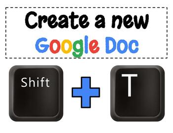 Preview of FREEBIE! Google Drive Keyboard Shortcuts - Printable Posters!