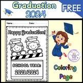 FREEBIE Graduation Coloring Page | End Of Year 2024 FREE C