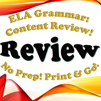 Preview of FREEBIE Grammar: Review
