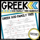 Greek Mythology FREEBIE ... Family Tree of the Greek Gods