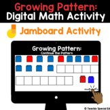 FREEBIE Growing Pattern | Jamboard Google Math Activity - 