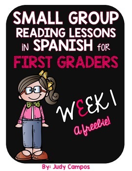 Preview of FREEBIE Guided Reading Lessons in Spanish for First Grade