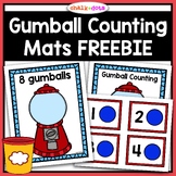 FREEBIE Gumball Counting Number Mats | Counting to 10 | Nu