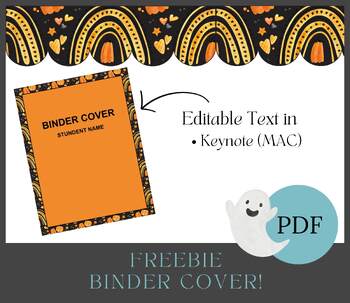 Preview of FREEBIE - HALLOWEEN Binder Cover (MAC USER)