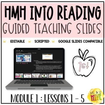 Preview of FREEBIE HMH Into Reading 1st Grade Guided Teaching Slides: Module 1 Week 1