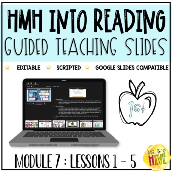 Preview of FREEBIE HMH Into Reading 1st Grade Guided Teaching Slides: Module 7 Week 1