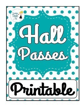 Preview of FREEBIE! Hall Pass Template - Editable in Google Docs & Drawings!