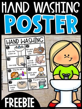 Preview of Hand Washing Poster FREEBIE - Posters Washing Hands