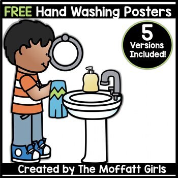 Preview of FREEBIE! Hand Washing Posters!