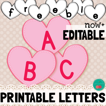 Preview of Valentines Letters Of the Alphabet