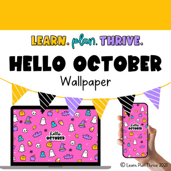 Preview of FREEBIE - Hello October Wallpaper