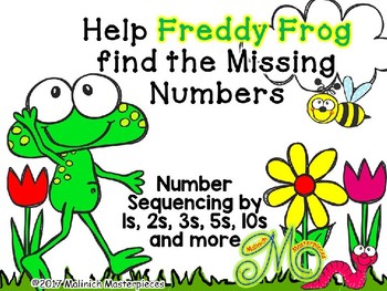 Preview of FREEBIE: Help Freddy Frog find the Missing Numbers – Number Sequencing