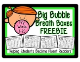 FREEBIE: Fry Words 1-25 High Frequency Fluency Intervention: Breath Boxes