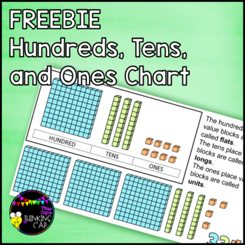 Preview of FREEBIE Hundreds, Tens, Ones Chart