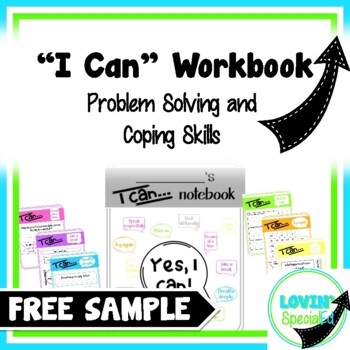 Preview of FREEBIE I Can Work Hard Social Emotional Workbook Sample