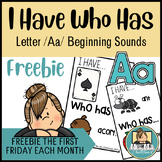 I Have Who Has Letter A Beginning Sounds | Long A and Shor