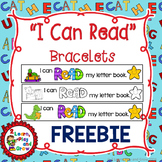 FREEBIE "I can read" letter book bracelets -  4 designs Co