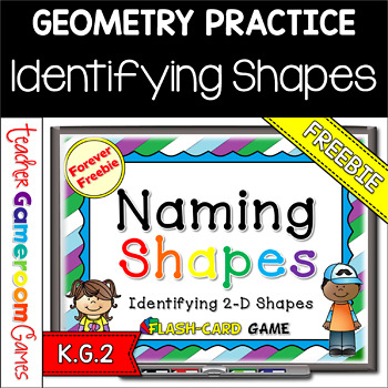Preview of Free Identifying Shapes Powerpoint Flash Cards