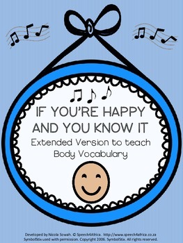 Preview of FREEBIE: If You're Happy And You Know It- Extended version targeting body vocab