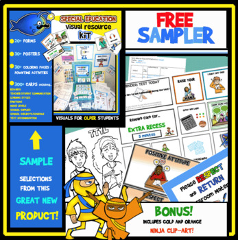 Preview of FREEBIE! Illumismart's Visual Resource Kit Sampler...plus Clip-Art!