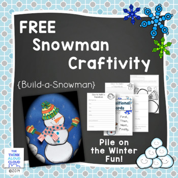 Preview of FREEBIE Informational Writing Organizer ~ Snowman Craft with Writing Activities