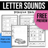 FREEBIE Letter Sounds Practice - Phonics Distance Learning Pack