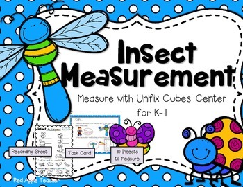 Preview of FREEBIE-Insect Measurement Math Center for K-1--Measuring with Nonstandard Units