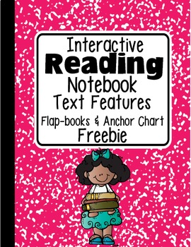 Preview of FREEBIE: Interactive Reading Notebook Text Features Flap-books & Anchor Chart