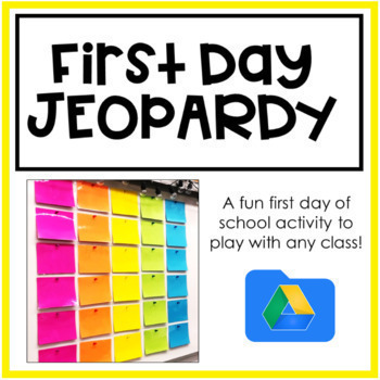 Preview of FREEBIE | Intro To Class Jeopardy Game | First Day of School