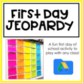 FREEBIE | Intro To Class Jeopardy Game | First Day of School