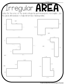 Preview of FREEBIE Irregular Area Practice