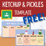 FREEBIE - Ketchup and Pickles Template - Use with Google Slides
