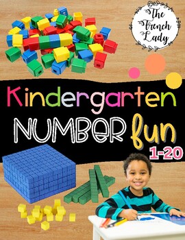 Preview of FREEBIE - Kindergarten Number Fun - Les nombres 1-20 - Number Cards- Place Value