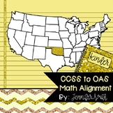 FREEBIE Kindergarten Oklahoma Academic Standards Math Alignment