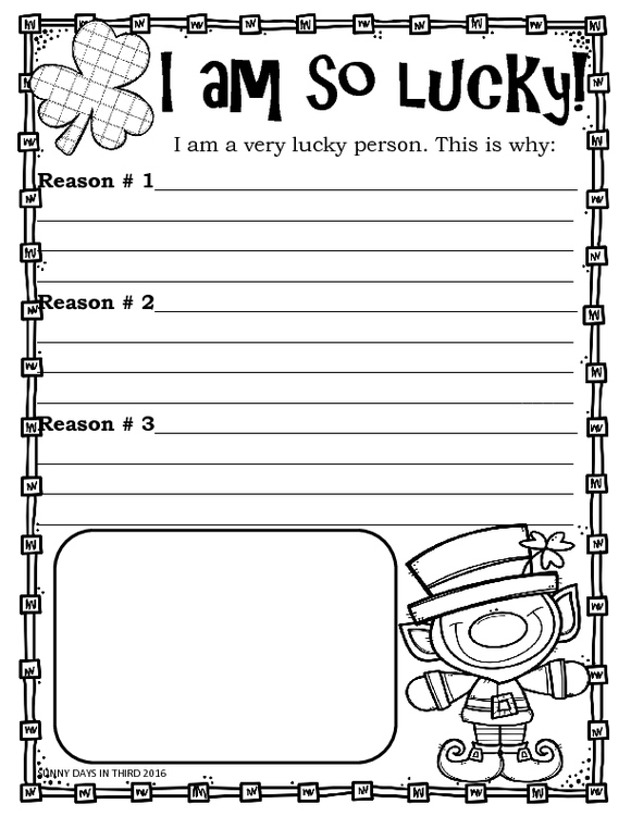 FREEBIE LEPRECHAUN WRITING ACTIVITIES by Sunny Days and Crayons