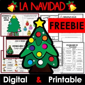 Preview of FREEBIE La Navidad. CHRISTMAS FUN PACKET (Digital + Print version)