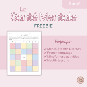 Preview of FREEBIE La Santé Mentale: Soin de Soi | Mental Health & Self-Care (FRENCH)