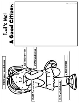 FREEBIE! Label Good Citizens: Kindergarten & First Grade Social Studies
