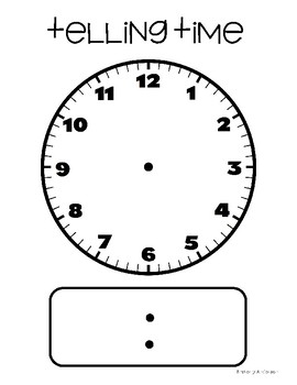 Preview of FREEBIE: Large Blank Clock