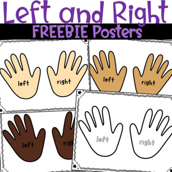 FREEBIE Left and Right Hand Posters by Soumara Siddiqui TPT