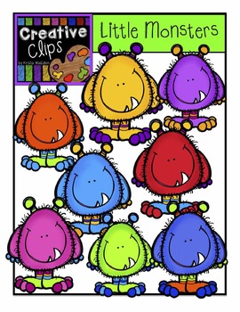 Preview of FREEBIE! Little Monsters {Creative Clips Digital Clipart}